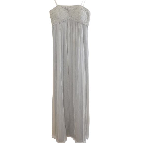 Y2K BCBG Strapless Tulle Rhinestone Gown Size 8 - Picture 3 of 8